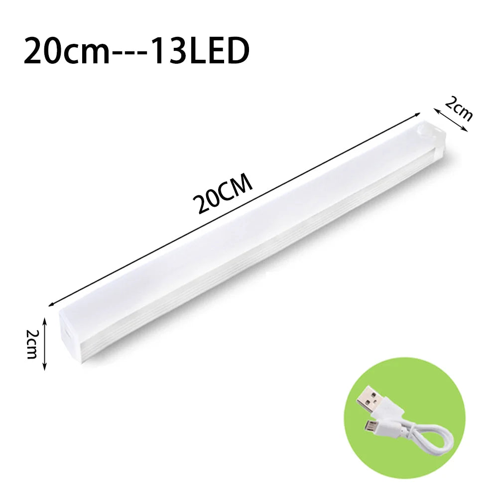 Night Lights Wireless LED Motion Sensor Lamp USB Rechargeable Magnetic for Wardrobe Room Staircase Closet Kitchen Cabinet Lamp