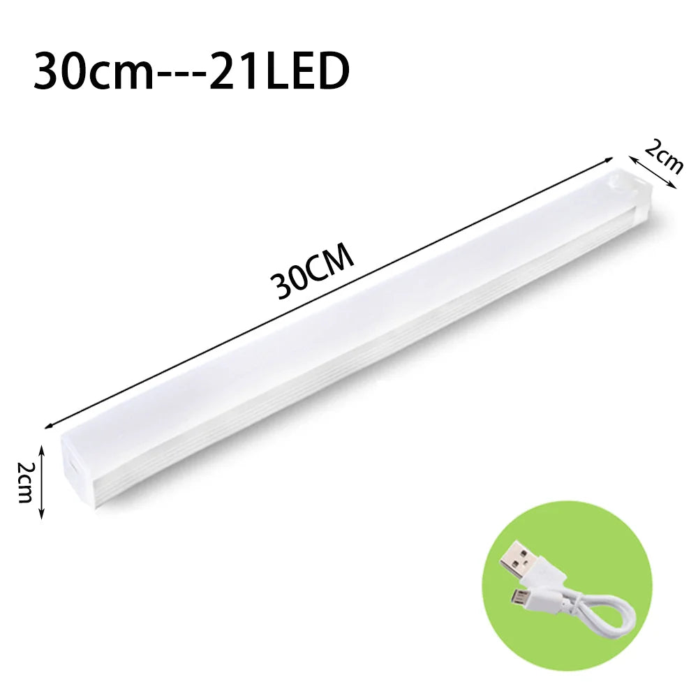 Night Lights Wireless LED Motion Sensor Lamp USB Rechargeable Magnetic for Wardrobe Room Staircase Closet Kitchen Cabinet Lamp