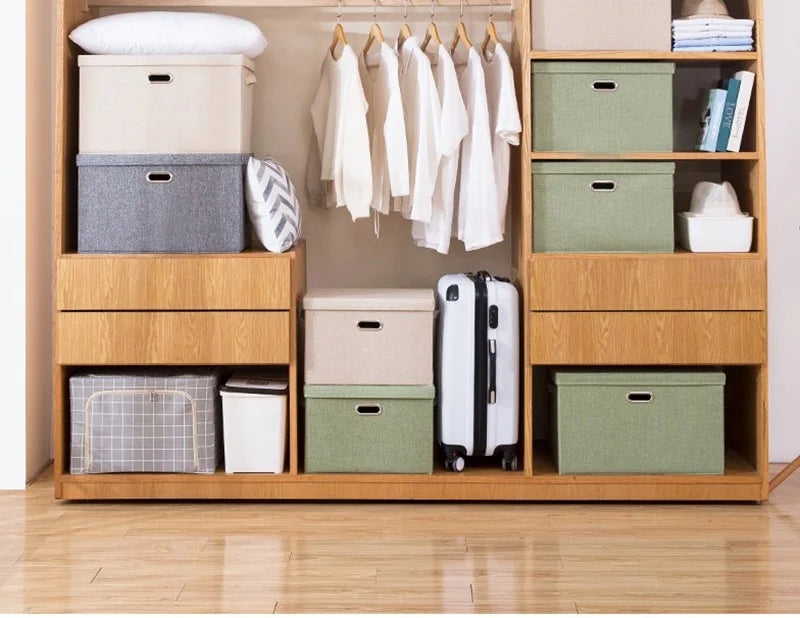 Storage Box Foldable Fabric Garment Pants Underwear Socks Storage Box Toy Storage Box Washable Office Clutter Storage