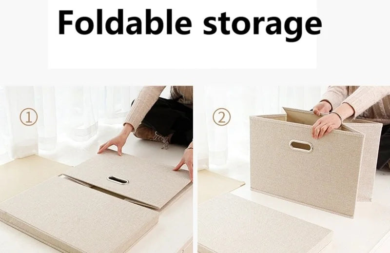 Storage Box Foldable Fabric Garment Pants Underwear Socks Storage Box Toy Storage Box Washable Office Clutter Storage