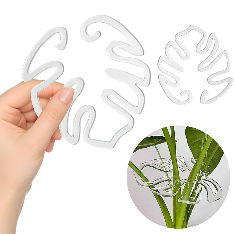Monstera Shaped Plant Support Easy Installation Decorative Plant Stand Leaf Shape Plants Pole Sturdy Alloy Support Pile Garden