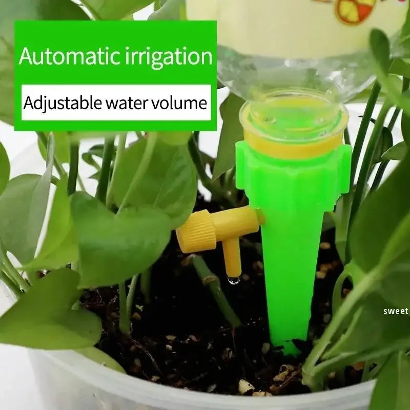 Automatic Drip Irrigation System Self Watering for Flower Plants Greenhouse Garden Adjustable Auto Water Dripper Device