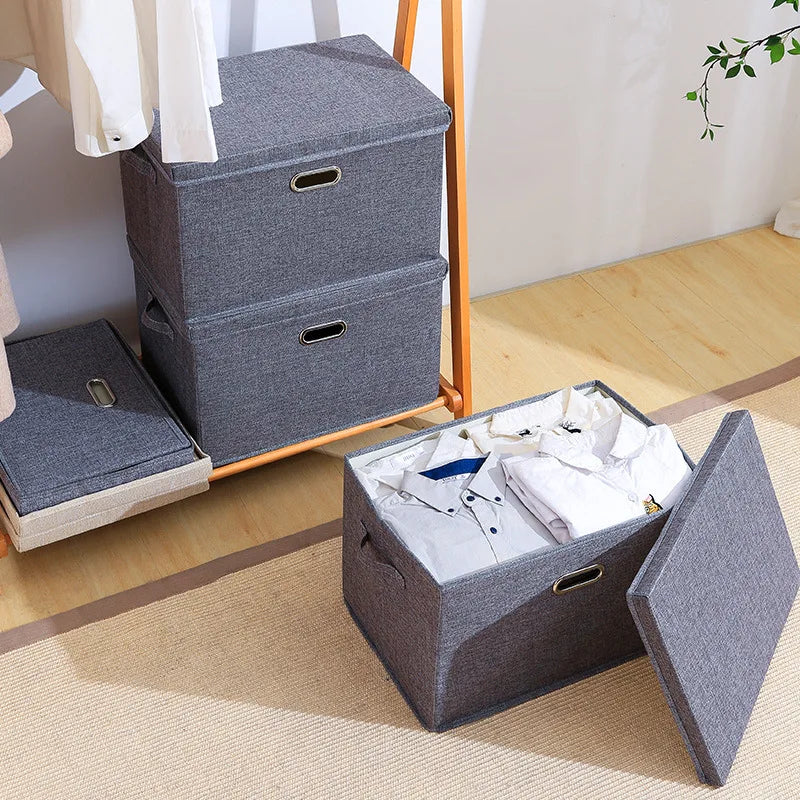 Storage Box Foldable Fabric Garment Pants Underwear Socks Storage Box Toy Storage Box Washable Office Clutter Storage