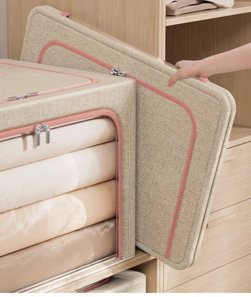 Storage Box Foldable Fabric Garment Pants Underwear Socks Storage Box Toy Storage Box Washable Office Clutter Storage