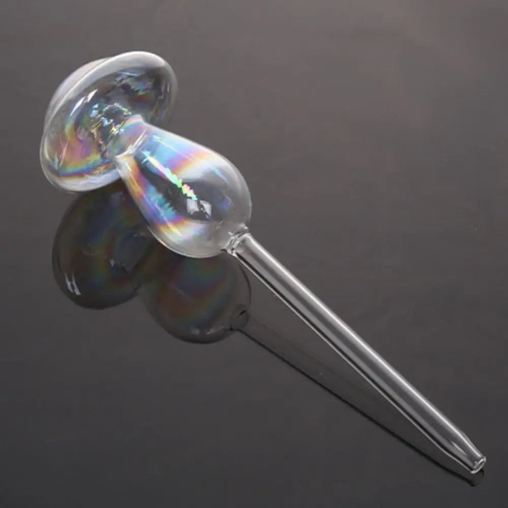 Glass Plant Watering Glass Globes Mushroom Shape Self Watering Drip Irrigation System Rainbow