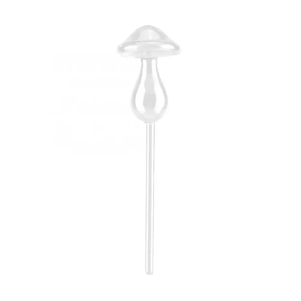 Glass Plant Watering Glass Globes Mushroom Shape Self Watering Drip Irrigation System Rainbow