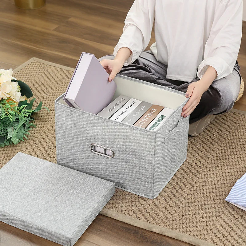 Storage Box Foldable Fabric Garment Pants Underwear Socks Storage Box Toy Storage Box Washable Office Clutter Storage