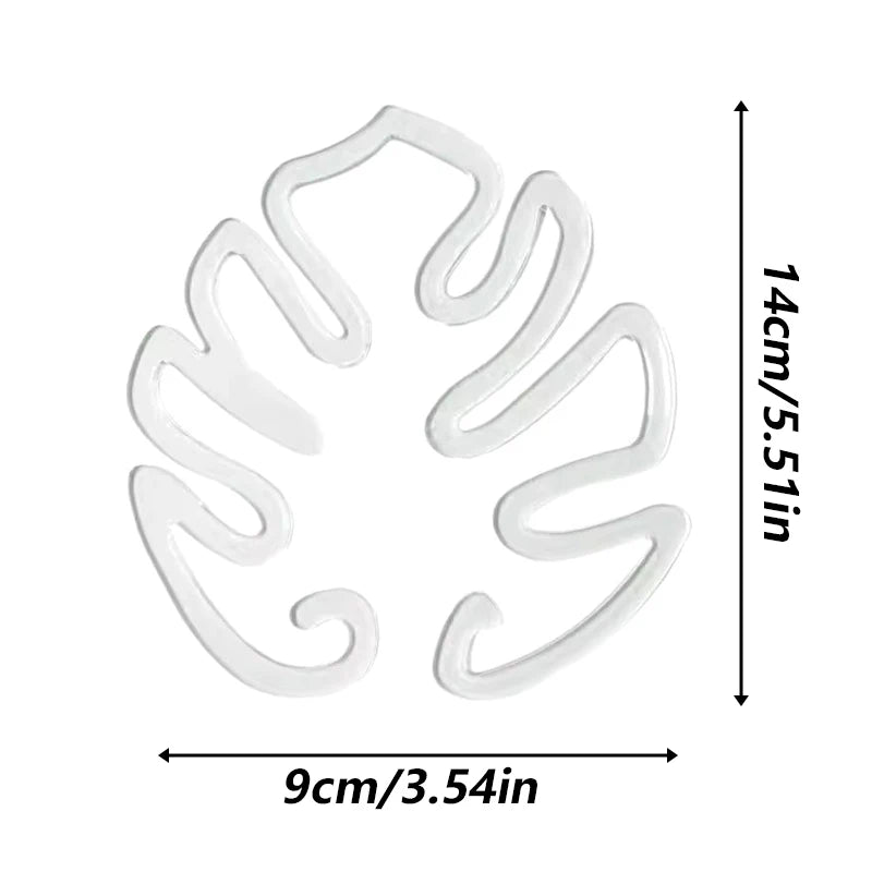 Monstera Shaped Plant Support Easy Installation Decorative Plant Stand Leaf Shape Plants Pole Sturdy Alloy Support Pile Garden