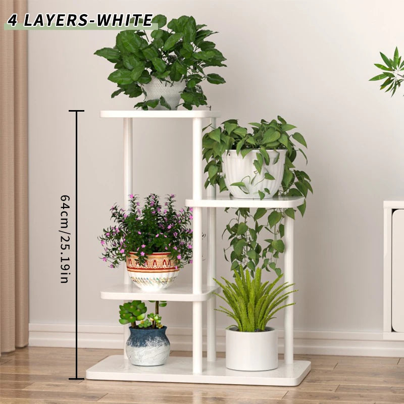 Plant Stand Stand For Flowers Wooden Shelf 5/6/8Layers Display Stand Storage Shelf Pot Rack Organizer Home Garden Decoration